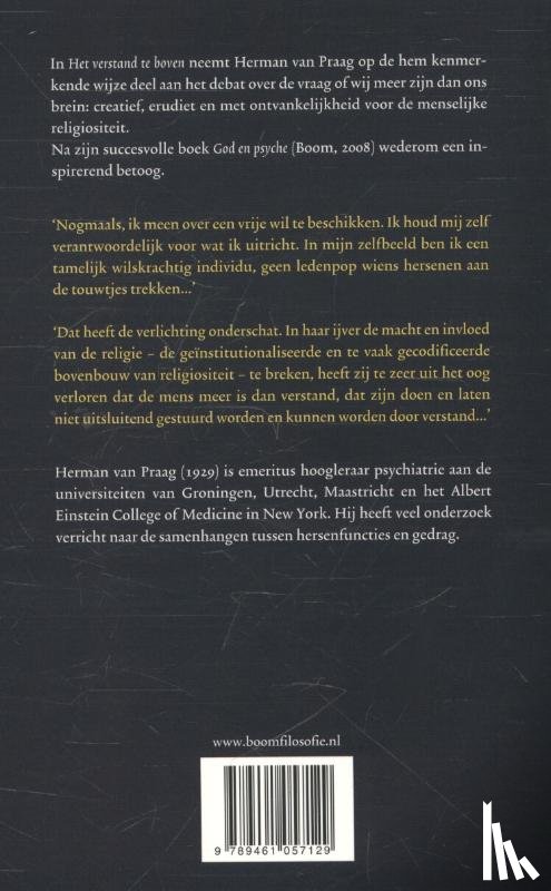Praag, Herman van - Het verstand te boven