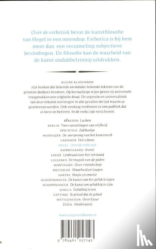 Hegel, Wilhelm Friedrich - Over de esthetiek