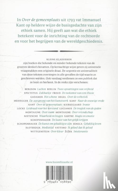 Kant, Immanuel - Over de gemeenplaats