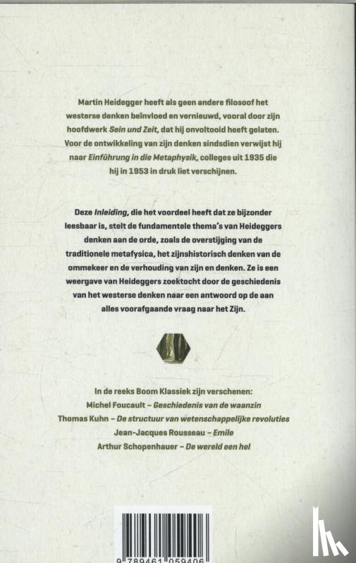 Heidegger, Martin - Inleiding in de metafysica