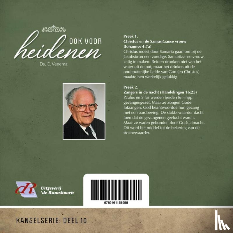 Venema, Ds. E. - Ook voor de heidenen