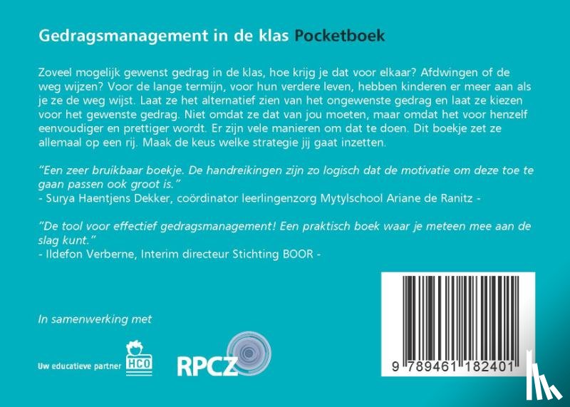 Hook, Peter, Vass, Andy - Gedragsmanagement in de klas