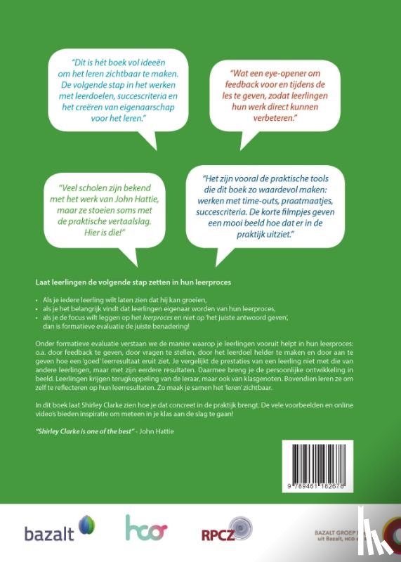 Clarke, Shirley - Leren zichtbaar maken met formatieve evaluatie