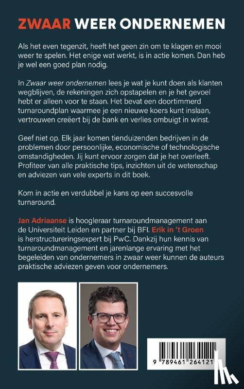 Adriaanse, Jan, Groen, Erik in 't - Zwaar weer ondernemen