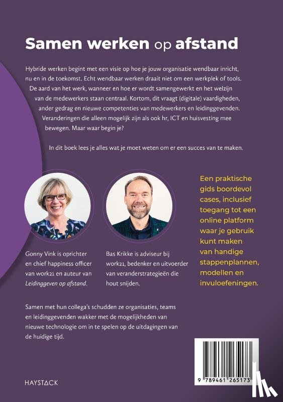 Vink, Gonny, Krikke, Bas - Samen werken op afstand