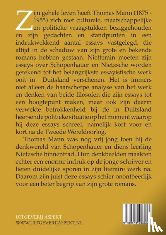 Mann, Thomas - Schopenhauer en Nietzsche