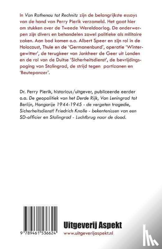 Pierik, Perry - Van Rathenau tot Rechnitz