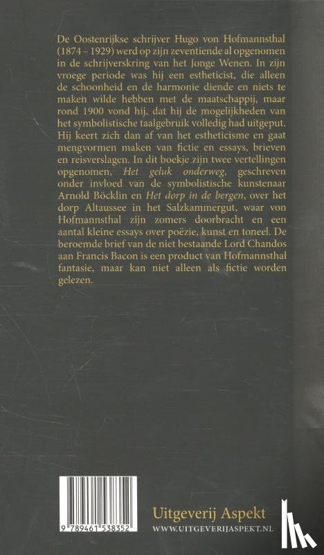 Hofmannsthal, Hugo von - Het geluk onderweg