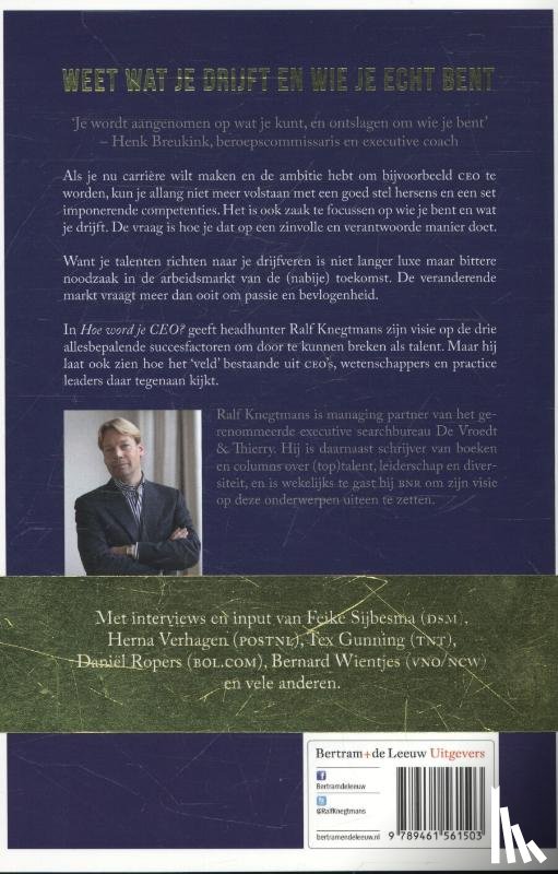 Knegtmans, Ralf - Hoe word je CEO?