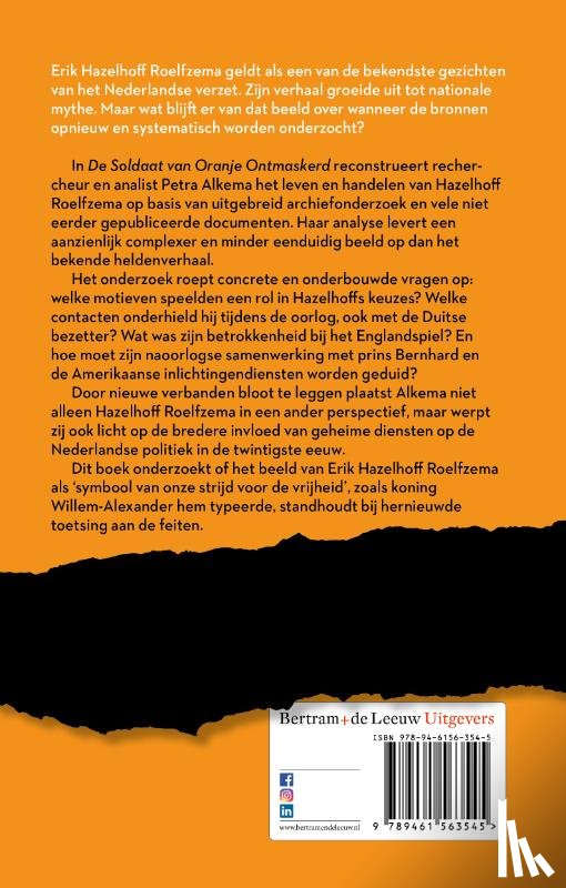 Alkema, Petra - De soldaat van Oranje ontmaskerd