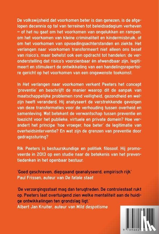 Peeters, Rik - het verlangen naar voorkomen