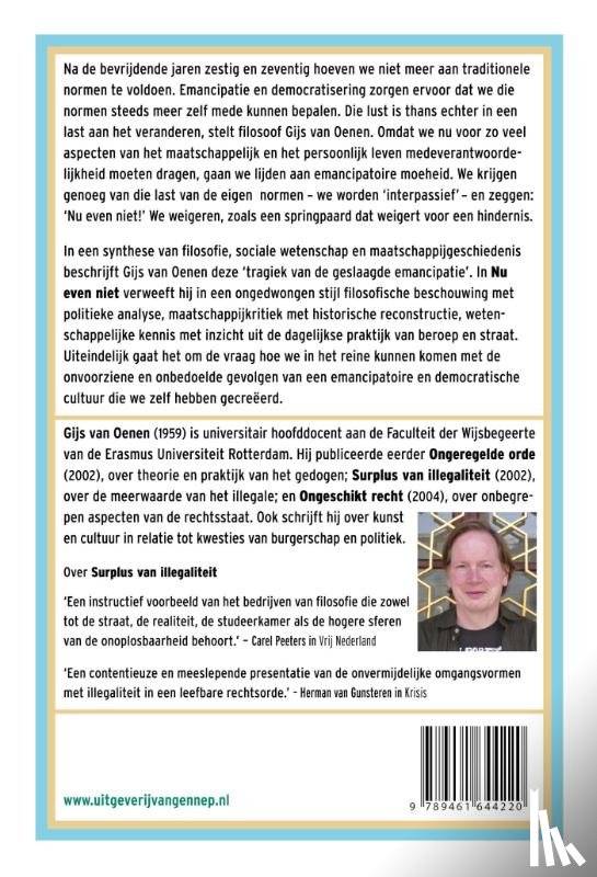 Oenen, Gijs van - Nu even niet!