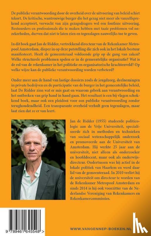 Ridder, Jan de - De transparante overheid