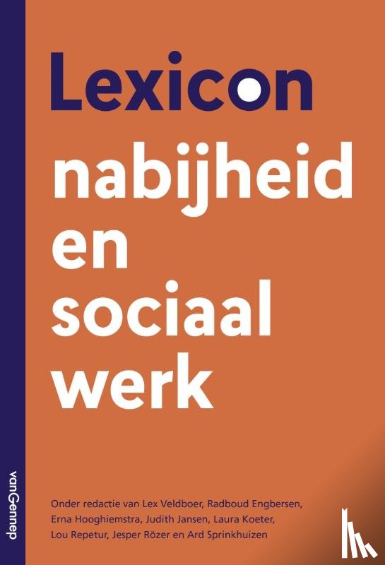  - Lexicon nabijheid en sociaal werk
