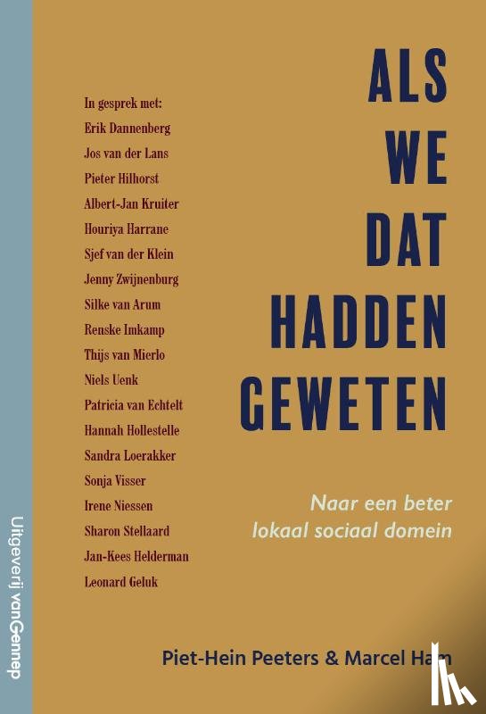 Ham, Marcel, Peeters, Piet Hein - Als we dat hadden geweten