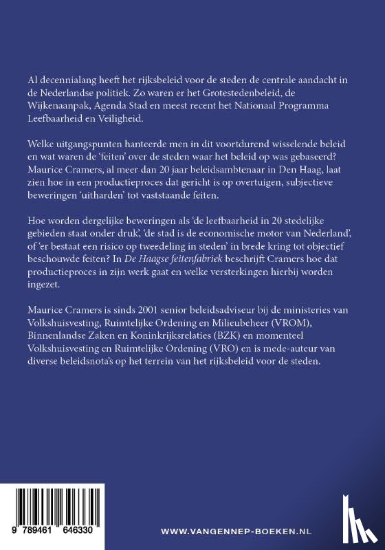 Cramers, Maurice - De Haagse feitenfabriek