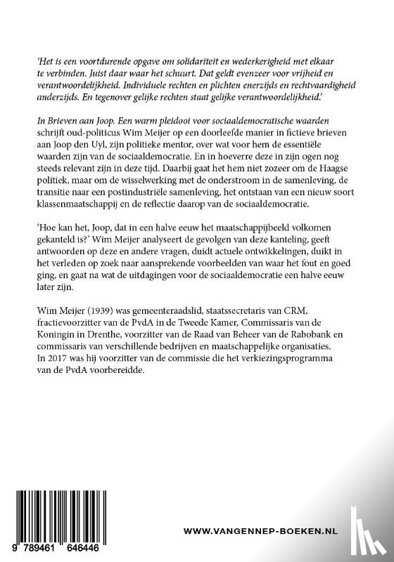 Meijer, Wim - Brieven aan Joop