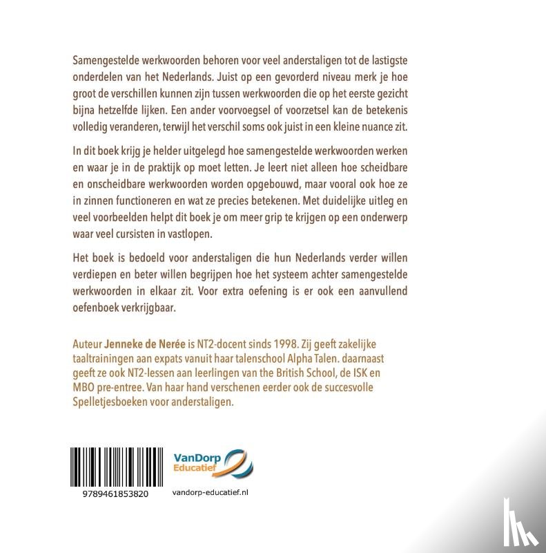 Nerée, Jenneke de - Samengestelde werkwoorden voor anderstaligen