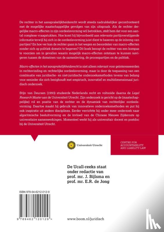 Deursen, S. van - Macro-effecten in het aansprakelijkheidsrecht