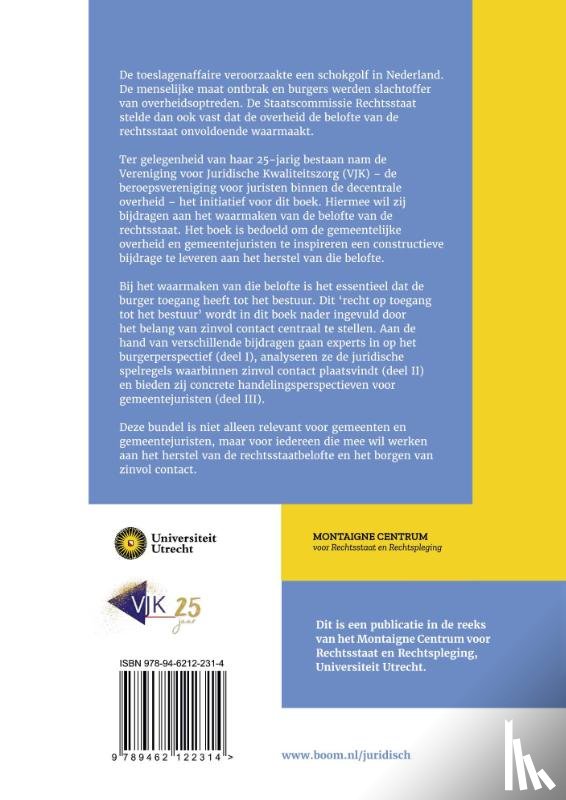  - Zinvol contact met de overheid en de rol van de gemeentejurist