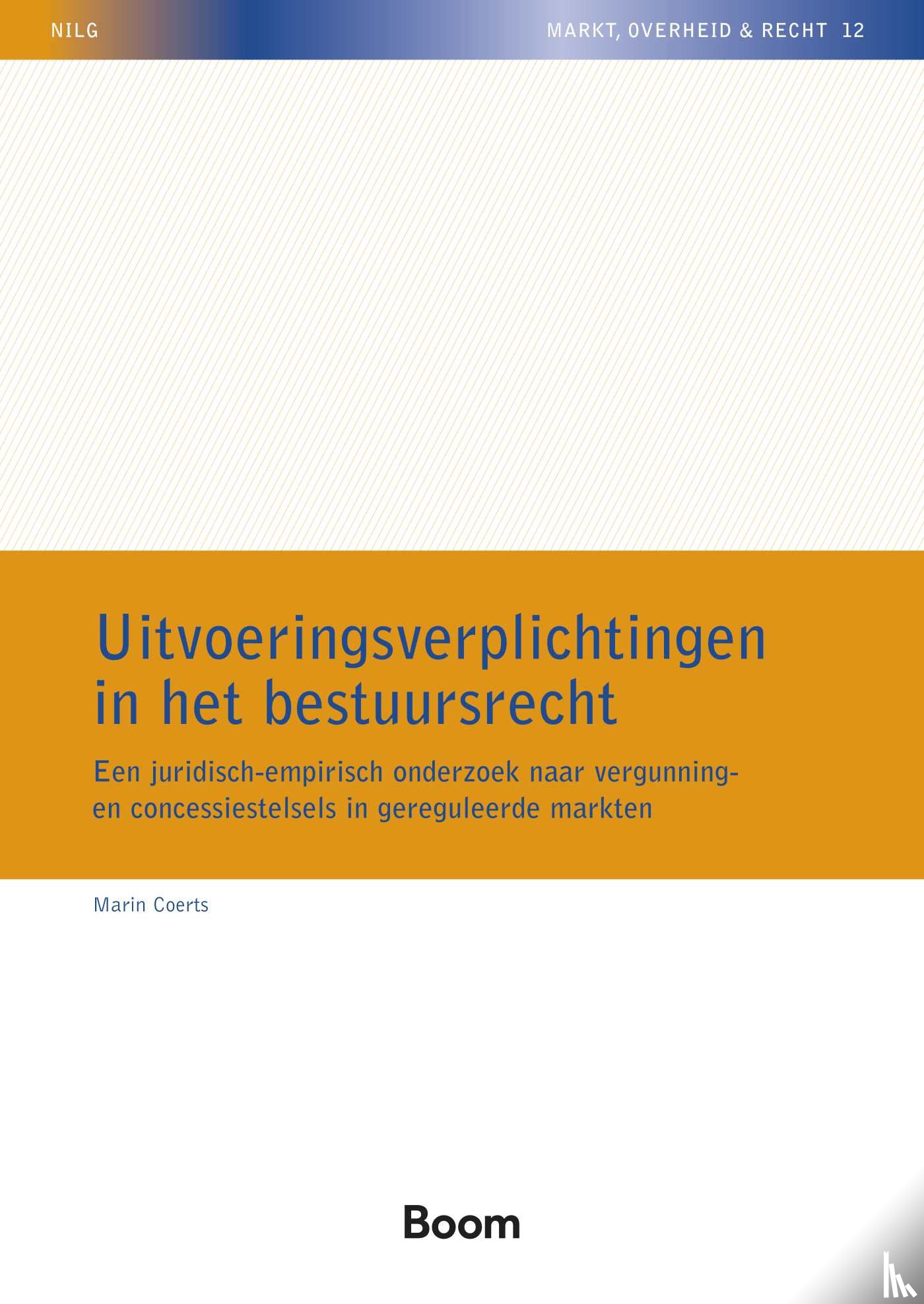 Coerts, Marin - Uitvoeringsverplichtingen in het bestuursrecht