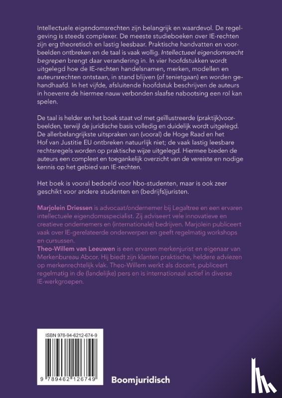 Driessen, M., Leeuwen, T.W. van - Intellectueel eigendomsrecht begrepen
