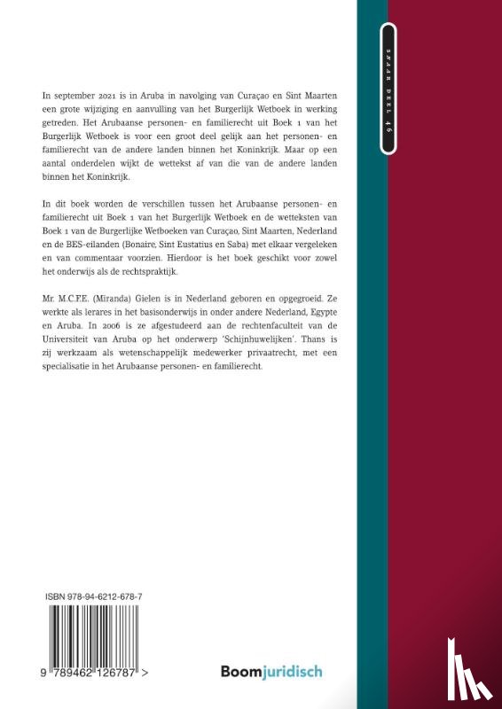 Gielen, M.C. F. E. - Het Arubaans Burgerlijk Wetboek 2021 Boek 1: Personen- en familierecht