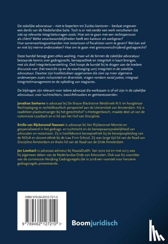  - Integriteit in de zakelijke advocatuur