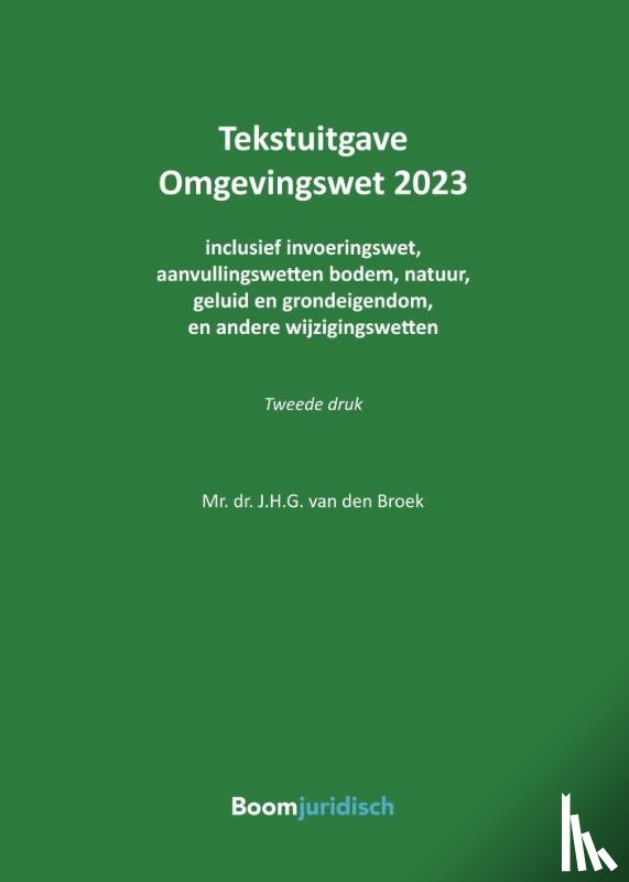 Broek, J.H.G. van den - Omgevingswet 2023