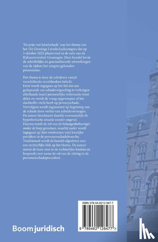  - De prijs van letselschade