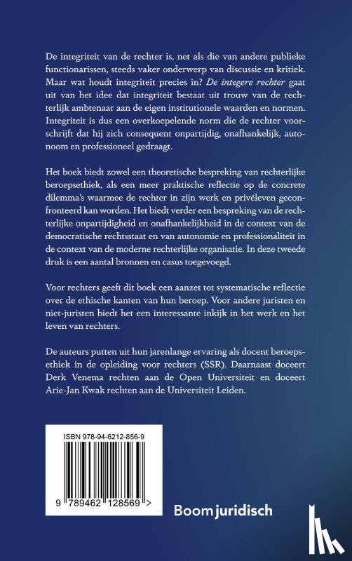 Kwak, Arie-Jan, Venema, Derk - De integere rechter