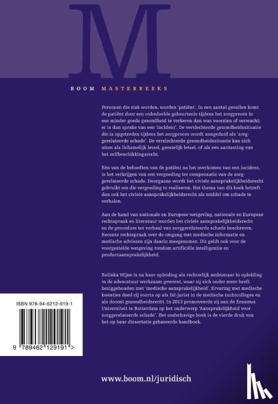 Wijne, R.P. - Aansprakelijkheid voor zorggerelateerde schade