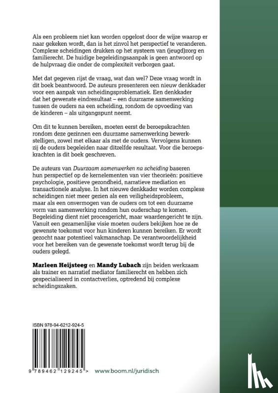 Lubach, M., Heijsteeg, M. - Duurzaam samenwerken na scheiding