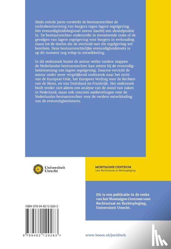 Zanten, M. van - Indirecte toetsing door de bestuursrechter van algemeen verbindende voorschriften aan evenredigheid