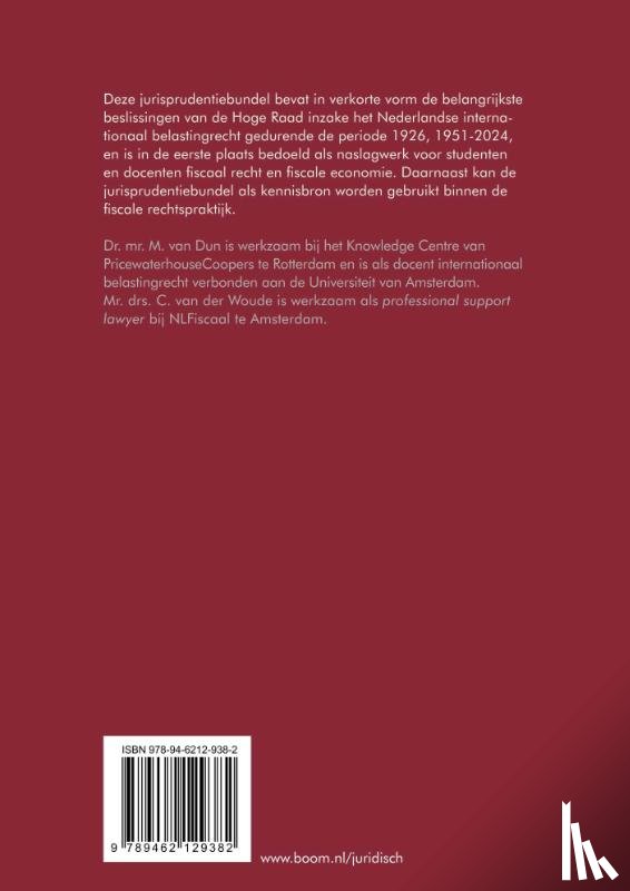 Dun, M. van, Woude, C. van der - 2024/2025