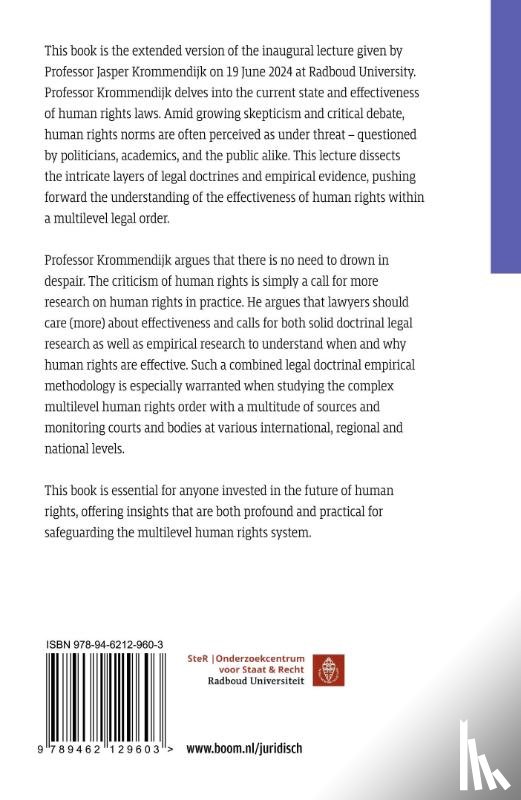 Krommendijk, J. - The effectiveness of human rights in a multilevel legal order under threat?
