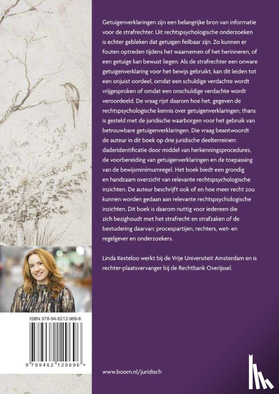 Kesteloo, Linda - De betrouwbaarheid van getuigenverklaringen