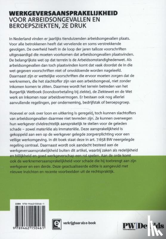  - Werkgeversaansprakelijkheid voor arbeidsongevallen en beroepsziekten