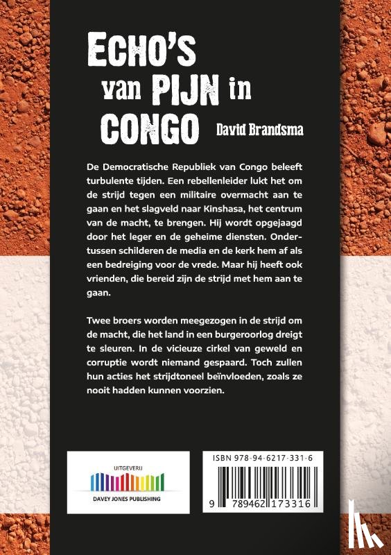 Brandsma, David - Echo's van pijn in Congo