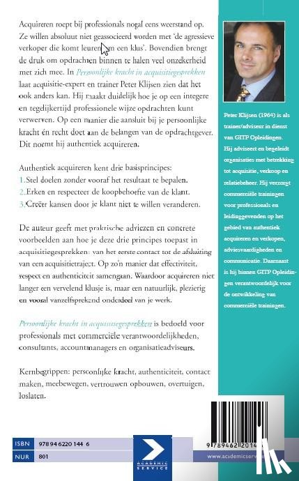 Klijsen, Peter - Persoonlijke kracht in acquisitiegesprekken