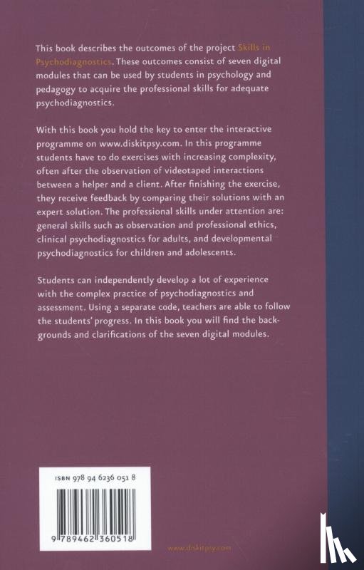  - Skills in psychodiagnostics