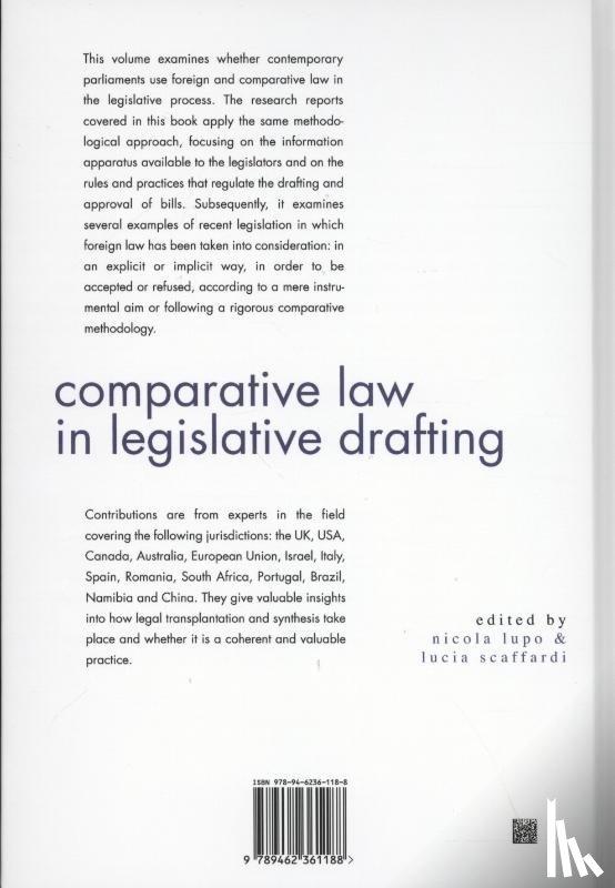  - Co,perative law in legislative drafting