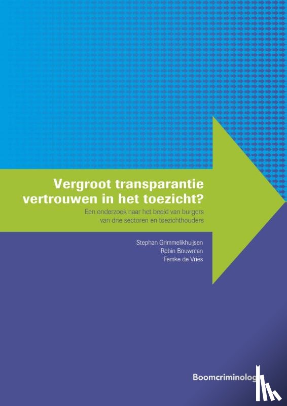 Grimmelikhuijsen, Stephan, Bouwman, Robin, Vries, Femke de - Vergroot transparantie vertrouwen in het toezicht?
