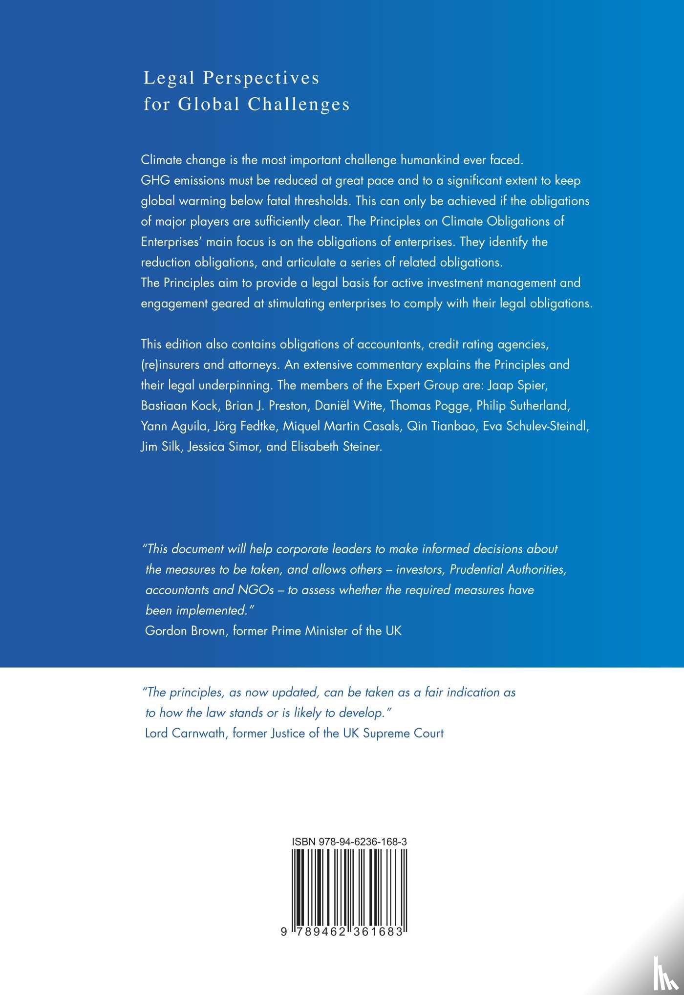 Expert Group on Climate Obligations of Enterprises - Principles on Climate Obligations of Enterprises
