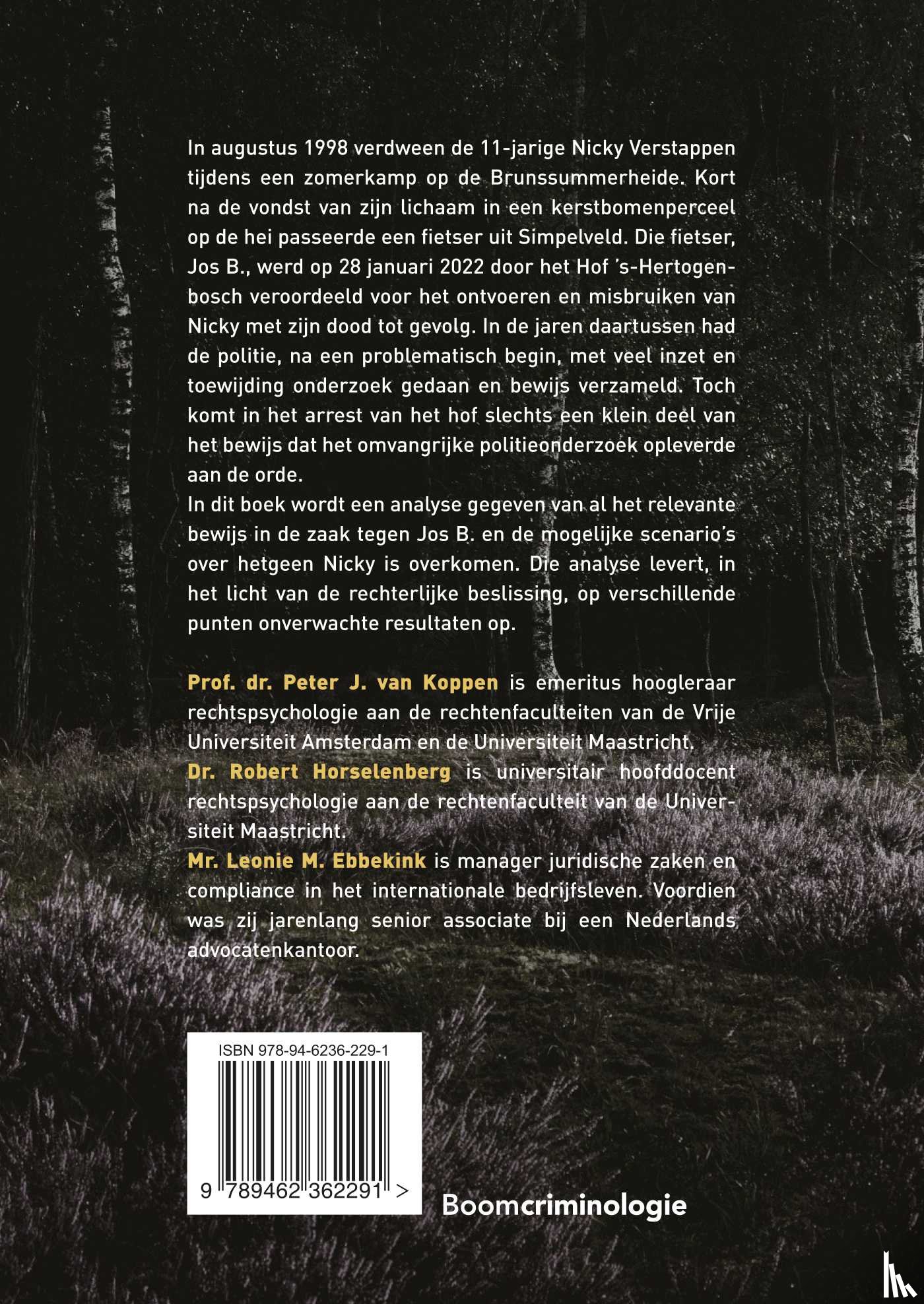 Koppen, Peter J. van, Horselenberg, Robert, Ebbekink, Leonie M. - De fietser op de hei