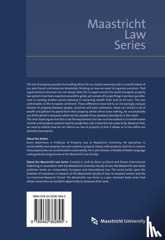Akkermans, B. - Sustainable Property Law