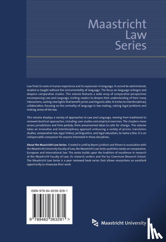  - Comparative Perspectives on Law and Language