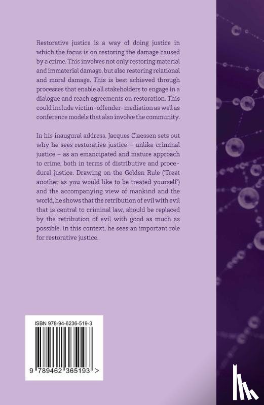 Claessen, Jacques - Restorative Justice: The Art of an Emancipated Crime Approach