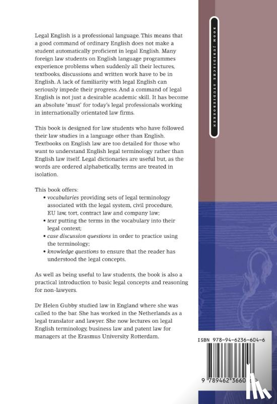 Gubby, Helen - English legal terminology