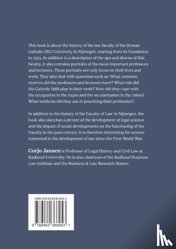  - Stories From the History of the Faculty of Law in Nijmegen (1923-2023)
